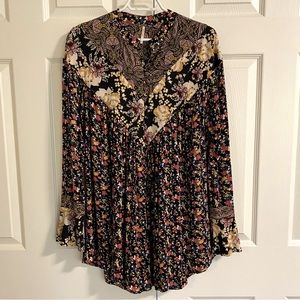 Free People Floral Boho Top